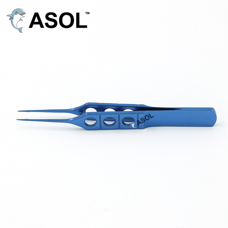 85mm/115mm Titanium Straight Toothed Forcep ophthalmic eye